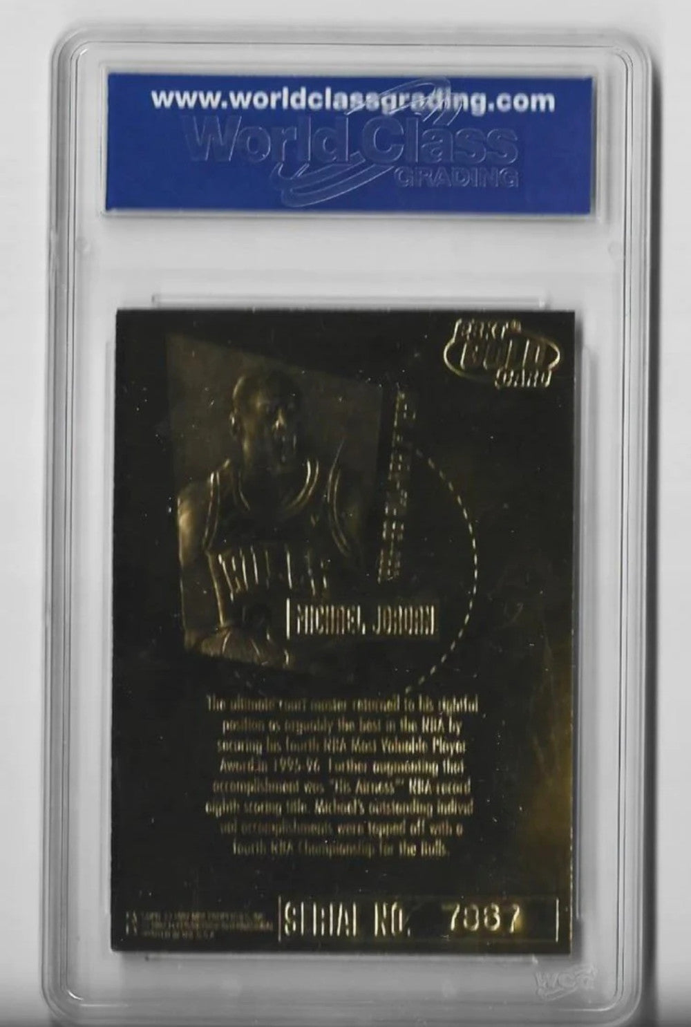 Michael Jordan 1996-97 Skybox Ex-2000 Feel The Game Rookie Card (WCG 10 GEM-MT)