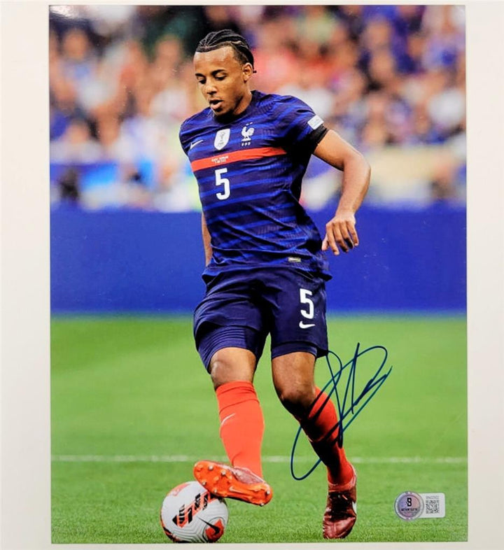 Jules Kounde signed France 8.5x11 photo #2 Barcelona autograph (A) ~ Beckett BAS