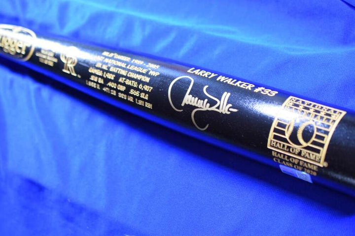 Larry Walker Tristar Coa Autograph Louisville Slugger HOF Signed Bat