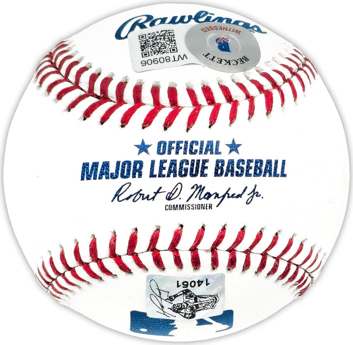 David Ortiz Autographed Signed MLB Baseball Boston Red Sox "HOF 22" Beckett Wit