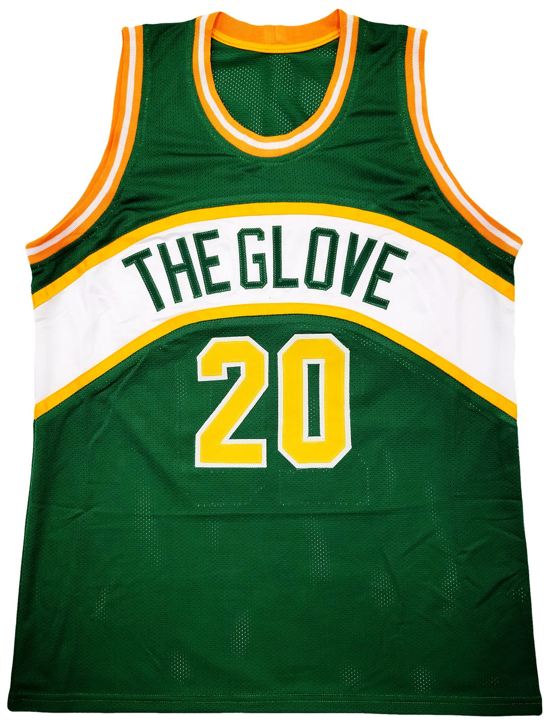 Seattle Supersonics Gary Payton Signed Green Jersey Beckett