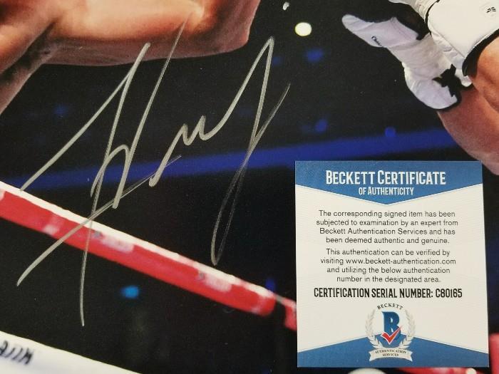 FELIX VERDEJO Signed 11x14 Photo Auto El Diamante Boxer (A)~ Beckett BAS COA