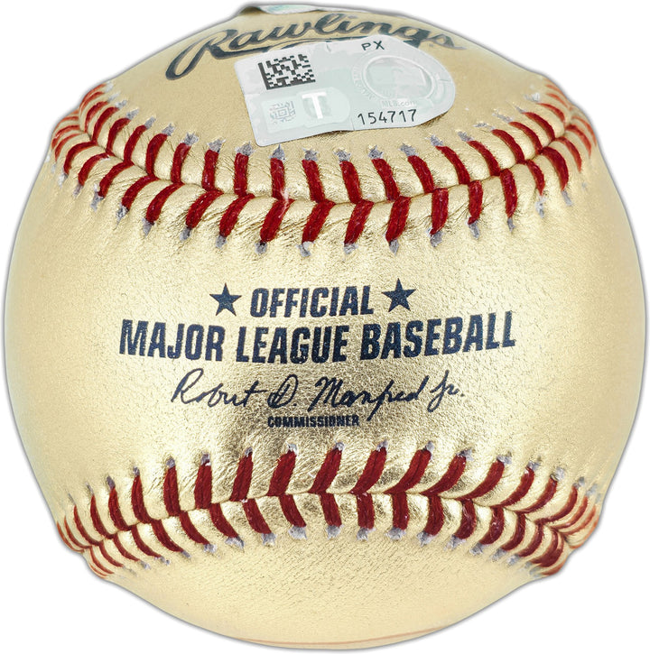 Johnny Bench Auto Official Gold Reds Logo Baseball Reds Logo Fanatics & MLB Holo