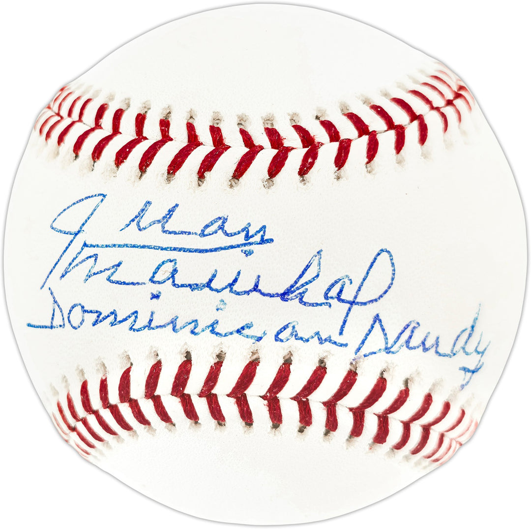 Juan Marichal Signed Official MLB Baseball Giants "Dominican Dandy" JSA