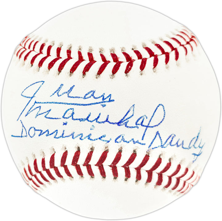 Juan Marichal Signed Official MLB Baseball Giants "Dominican Dandy" JSA