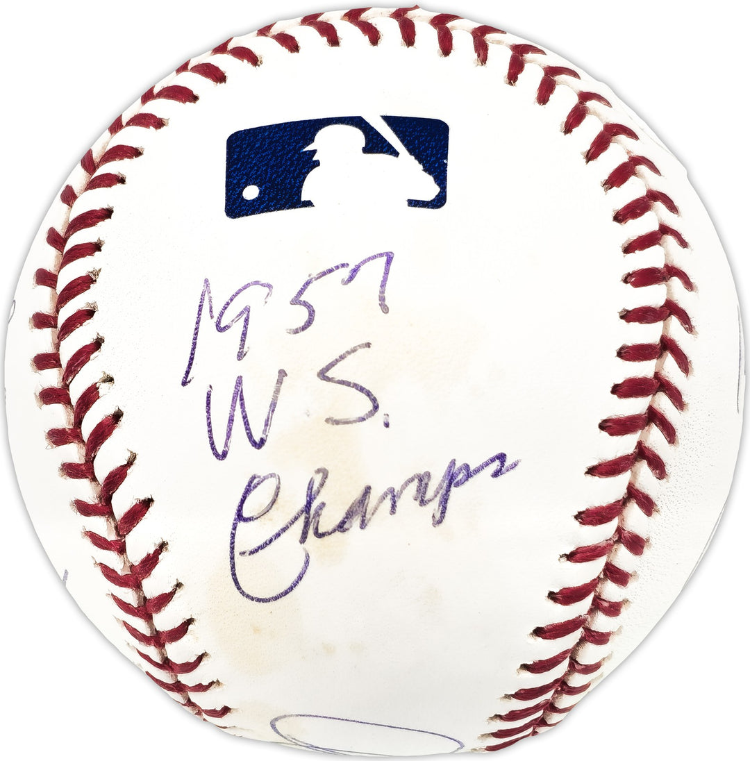 Andy Pafko Signed MLB Baseball Braves, Dodgers Statball 7 Stats JSA #JJ83207