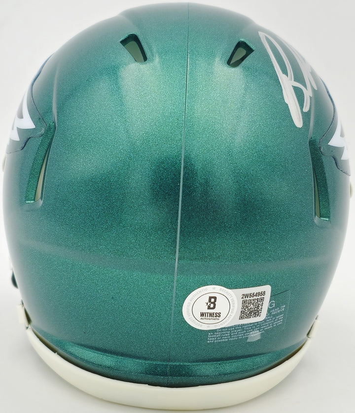 Brandon Graham Signed Philadelphia Eagles Green Speed Mini Helmet Beckett Wit