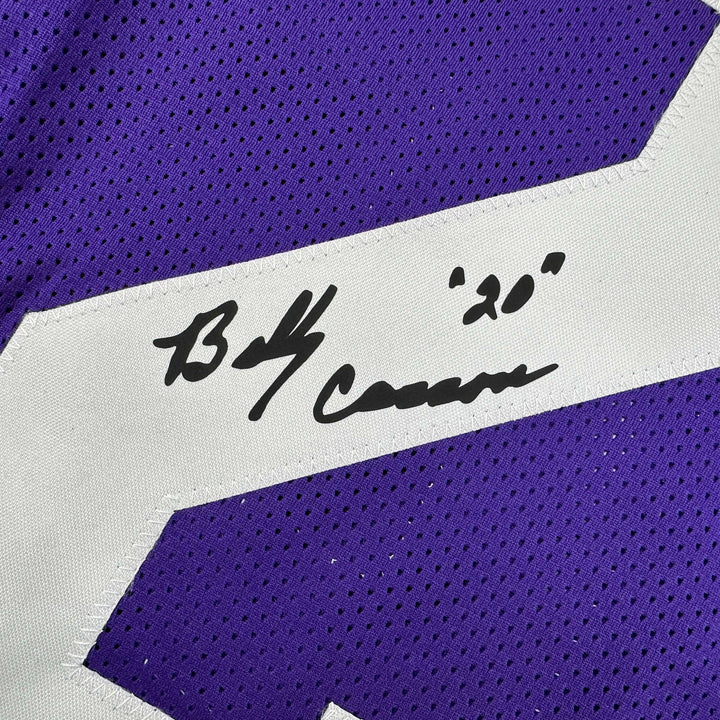 Facsimile Autographed Billy Cannon LSU Purple Reprint Jersey Size Men's XL