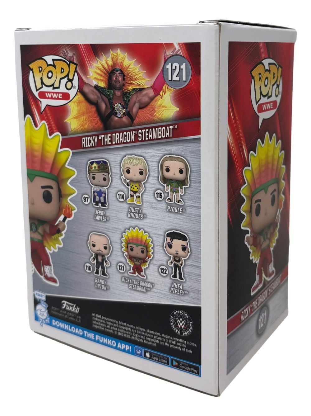 Ricky Steamboat Signed WWE Funko Pop #101 The Dragon Inscribed JSA QR