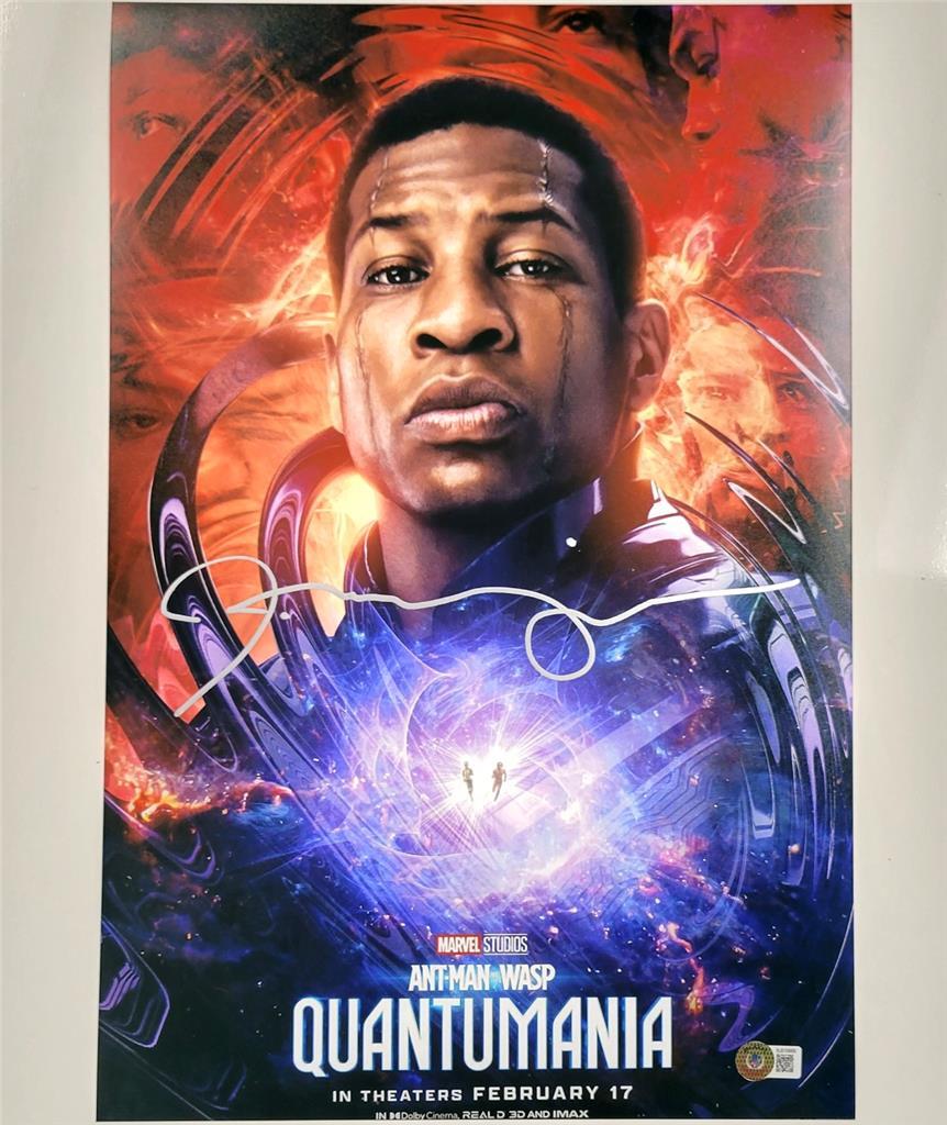Jonathan Majors signed Kang Ant-Man 12x18 photo autograph (B) Beckett BAS Holo