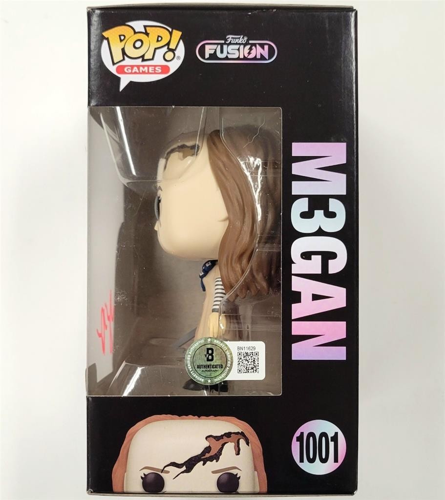 Jenna Davis signed Megan Funko Pop! 1001 M3GAN autograph ~ Beckett BAS
