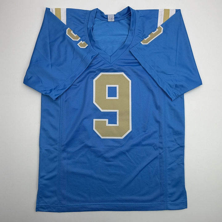 Autographed/Signed Nico Iamaleava UCLA Blue College Football Jersey JSA COA