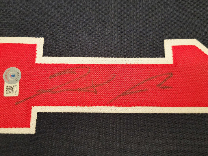 Atlanta Braves Ronald Acuna Jr. Signed Blue Nike Jersey Size L Beckett