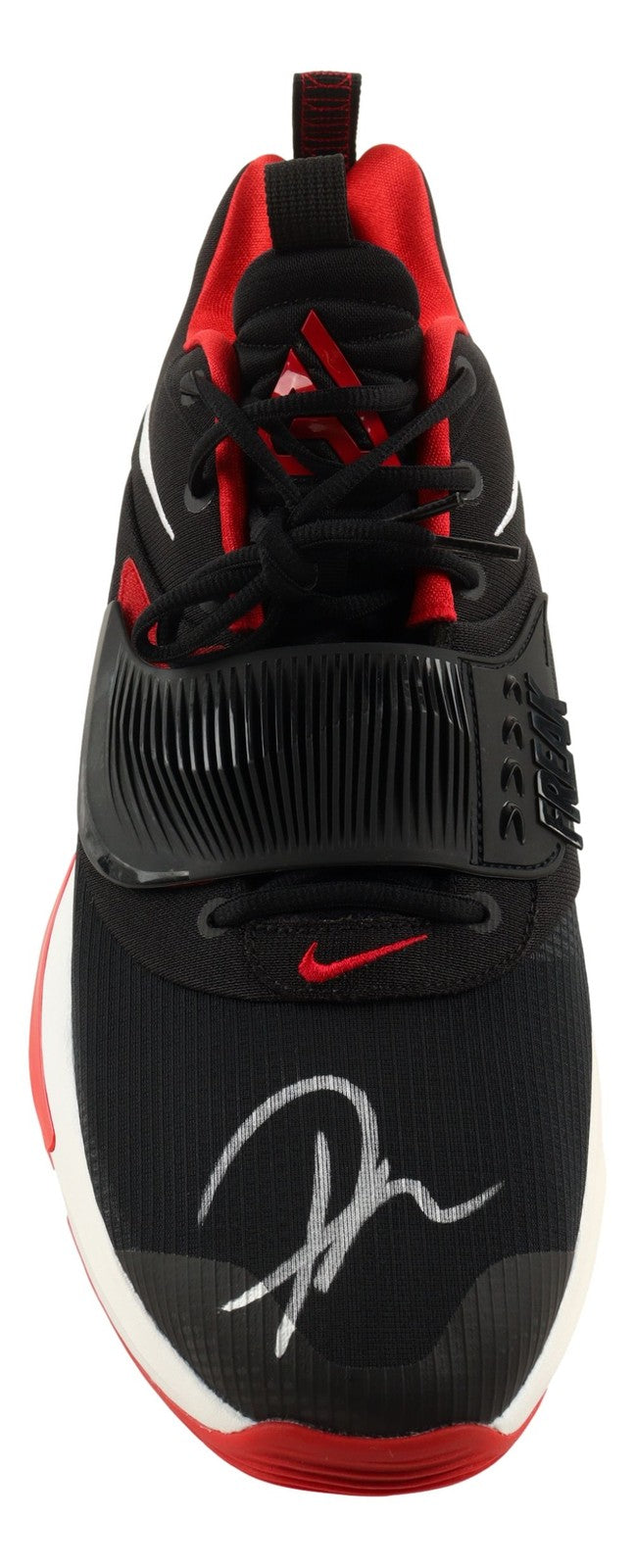 Giannis Antetokounmpo Bucks Signed Right Nike Zoom Freak 3 Bred Shoe BAS