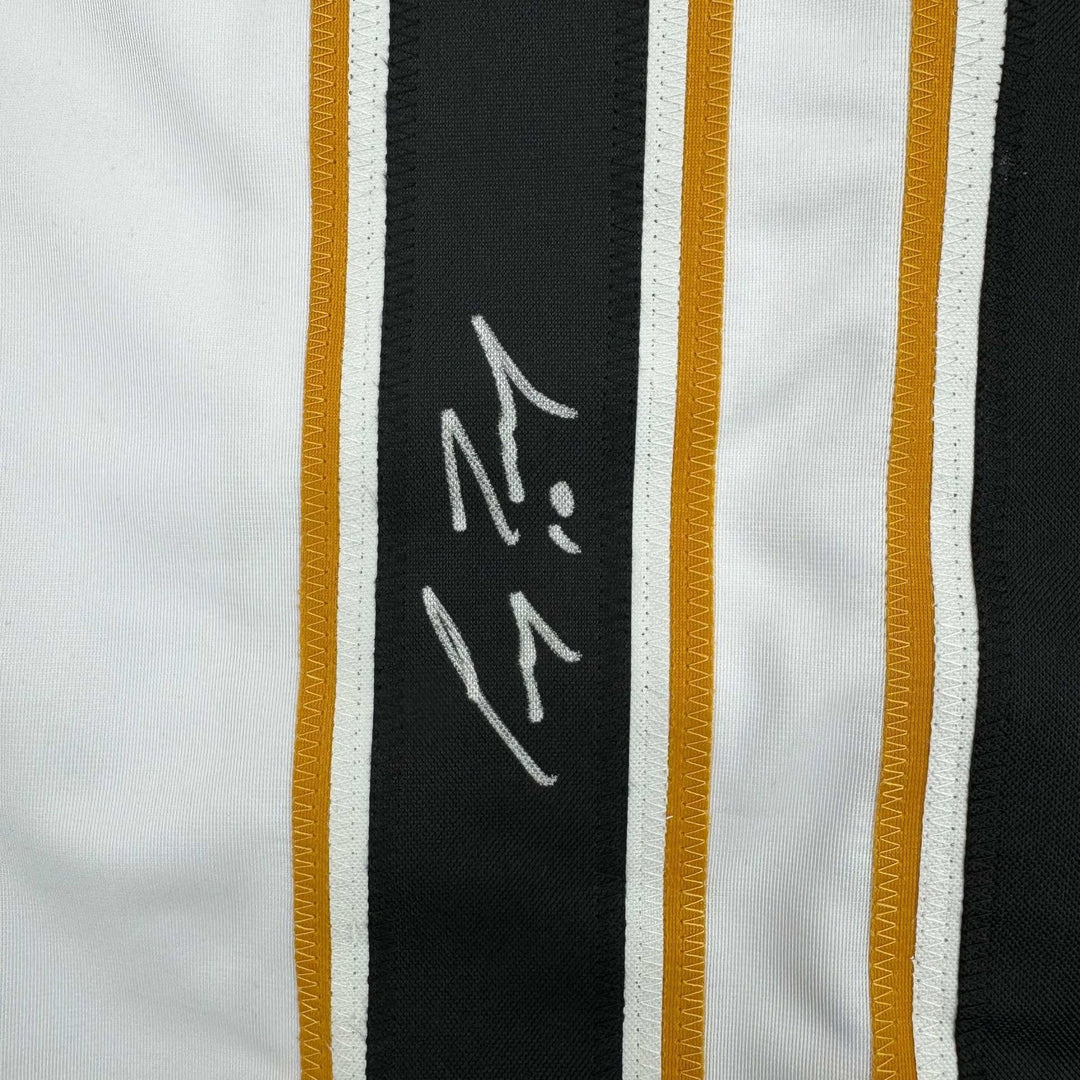 Framed Autographed/Signed Corey Perry 35x39 Anaheim White Jersey JSA COA