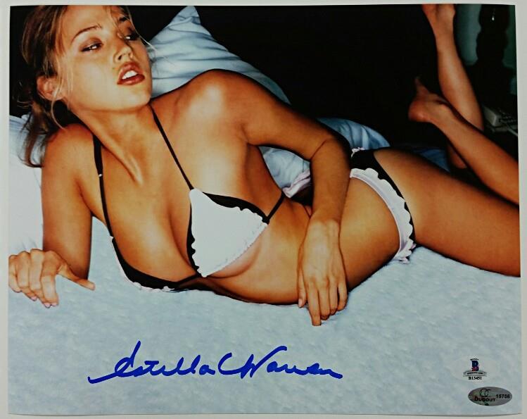 ESTELLA WARREN Signed 8x10 Photo #6 Victoria's Secret Model w/ Beckett BAS COA