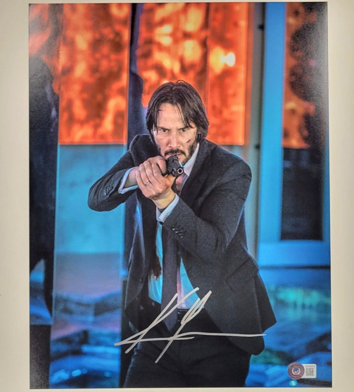 Keanu Reeves signed John Wick 11x14 photo poster autograph ~ Beckett BAS