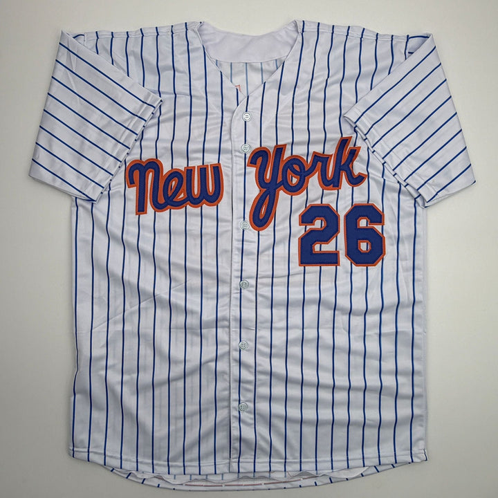 Facsimile Autographed Nolan McLean New York Pinstripe Reprint Jersey Men's XL