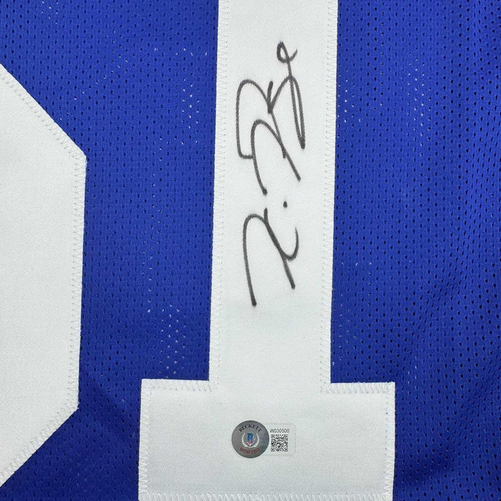 Framed Autographed/Signed Kwity Paye 35x39 Indianapolis Blue Jersey Beckett COA
