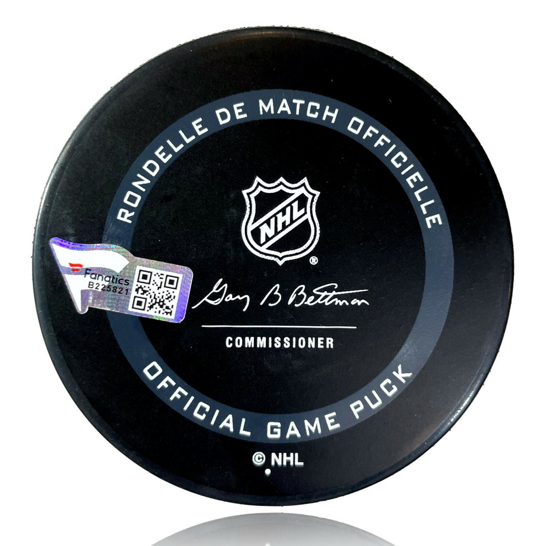 Philipp Grubauer Autographed Seattle Kraken Official Puck Fanatics COA Signed