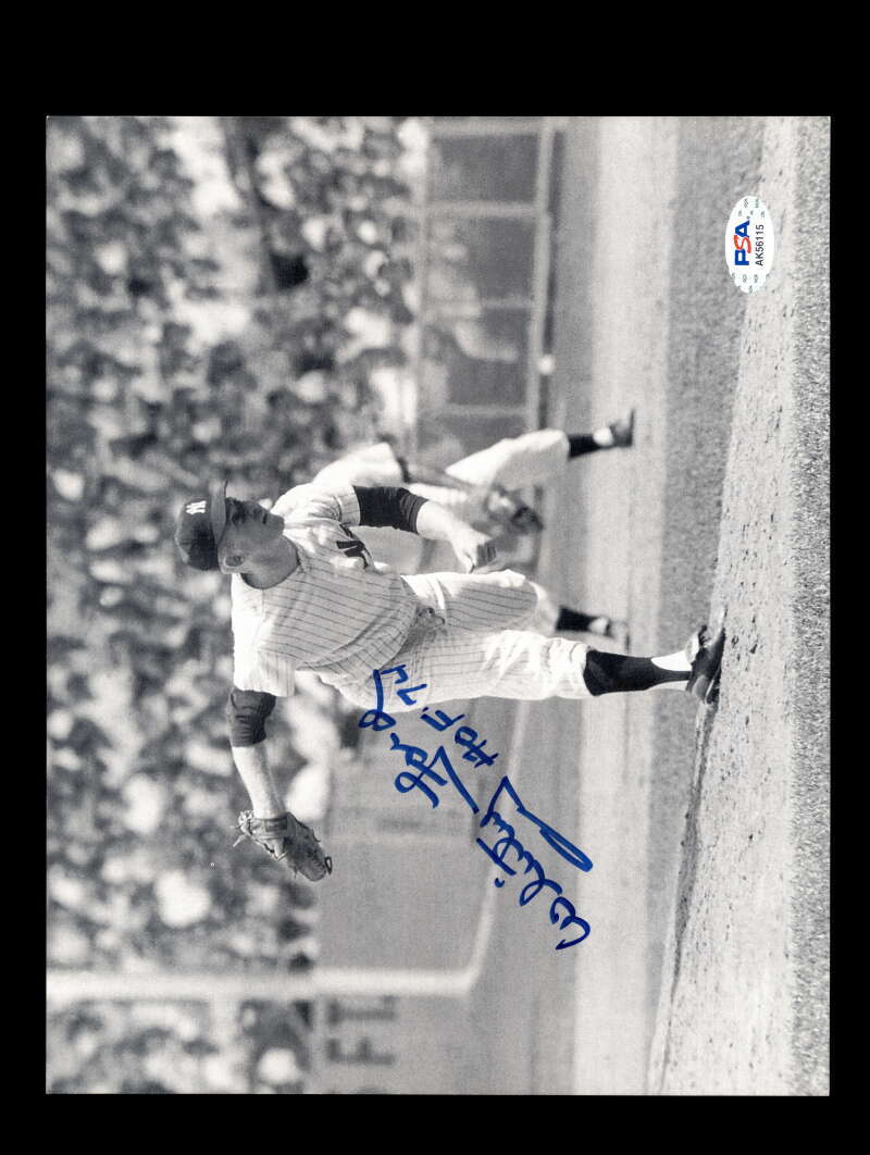 Whitey Ford PSA DNA Coa Signed  8x10 HOF 74 Photo Autograph Yankees