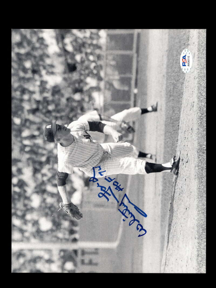 Whitey Ford PSA DNA Coa Signed  8x10 HOF 74 Photo Autograph Yankees