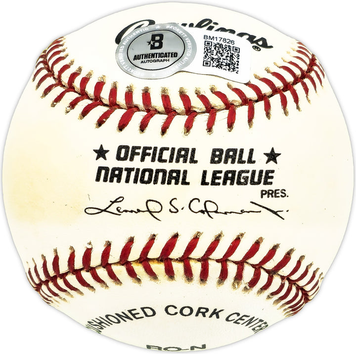 Saturnino Nino Escalera Signed NL Baseball Cincinnati Reds Beckett #BM17826