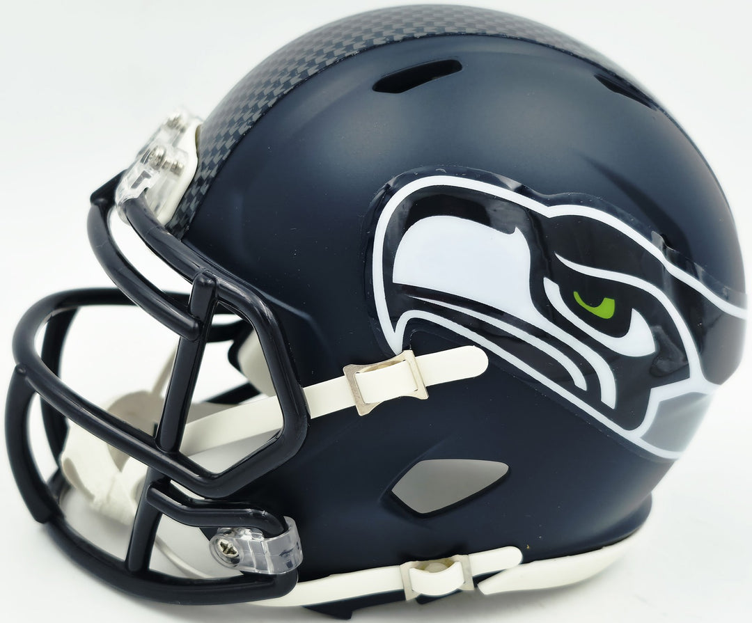 Kam Chancellor Signed Seattle Seahawks Blue Speed Mini Helmet Beckett Witness