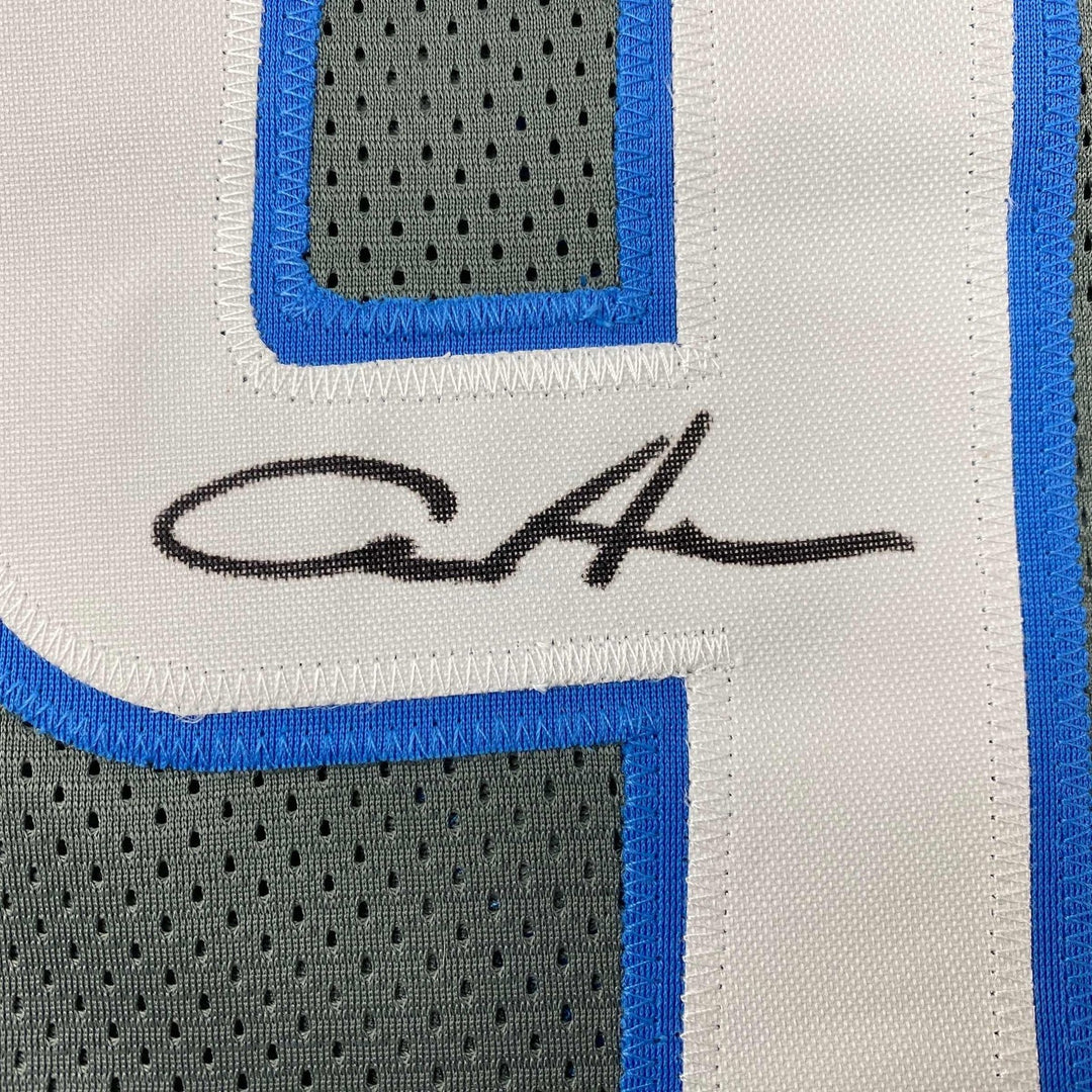 Autographed/Signed Aidan Hutchinson Detroit Grey Jersey Beckett BAS COA