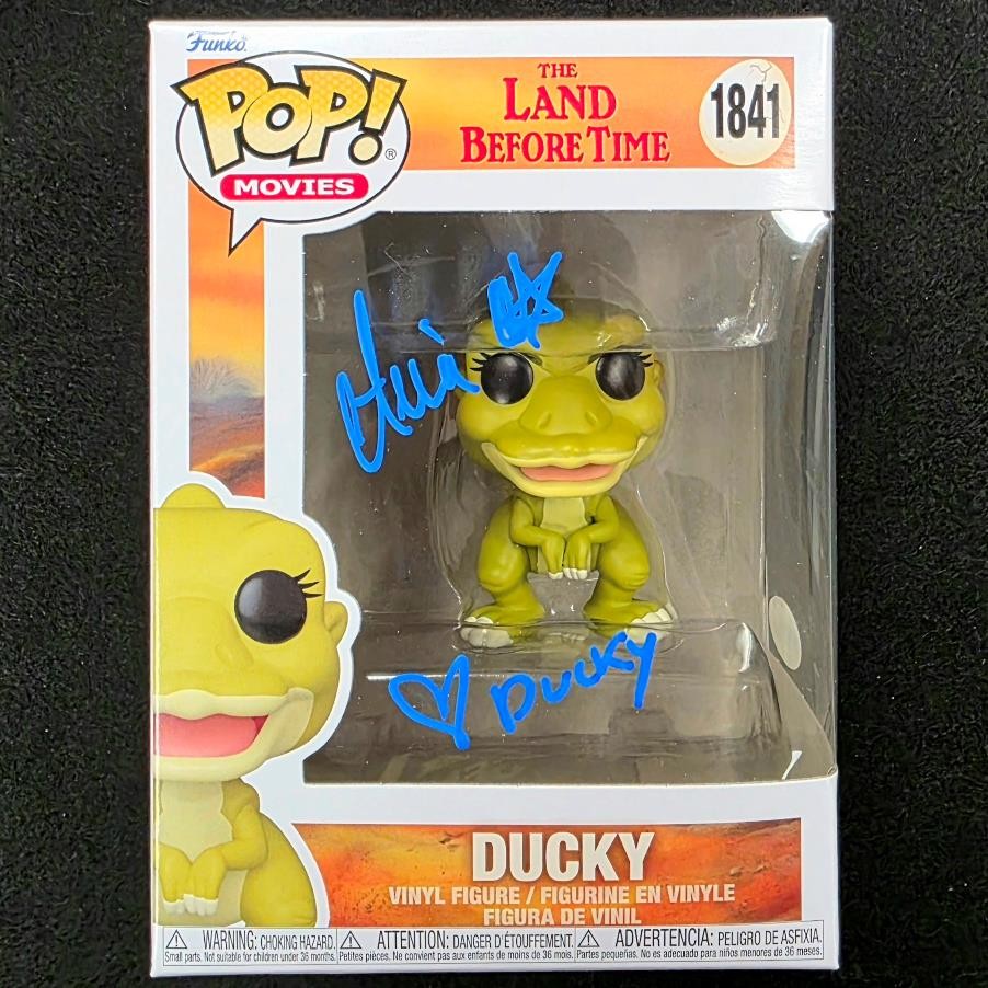 Aria Noelle Curzon signed "Ducky" Funko Pop 1841 Land Before Time autograph JSA