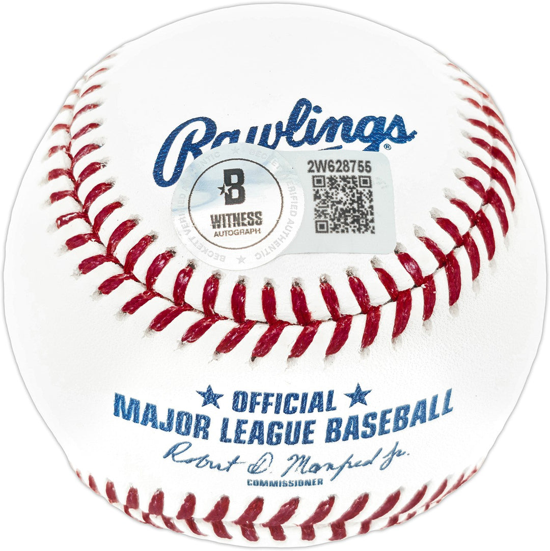 Manny Ramirez Signed Official MLB Baseball Red Sox Full Name Beckett Witness