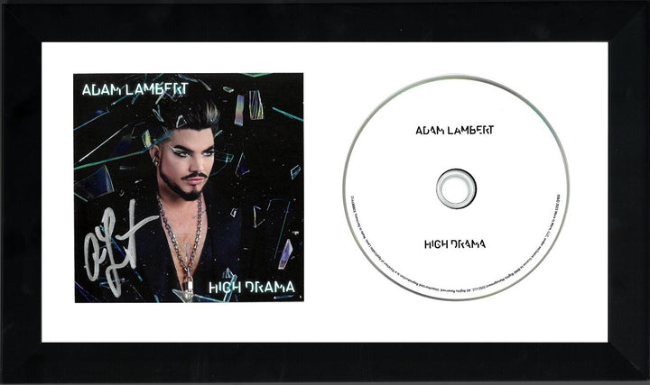 Adam Lambert signed 2023 High Drama 4.75x4.75 Art Card w/ Album Hard Cover/CD