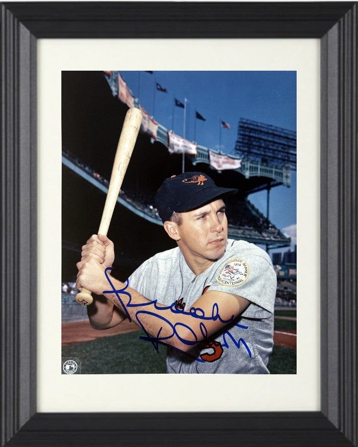 Brooks Robinson signed Orioles MLB 8x10 Photo Minor Dings Framed - COA (HOF)