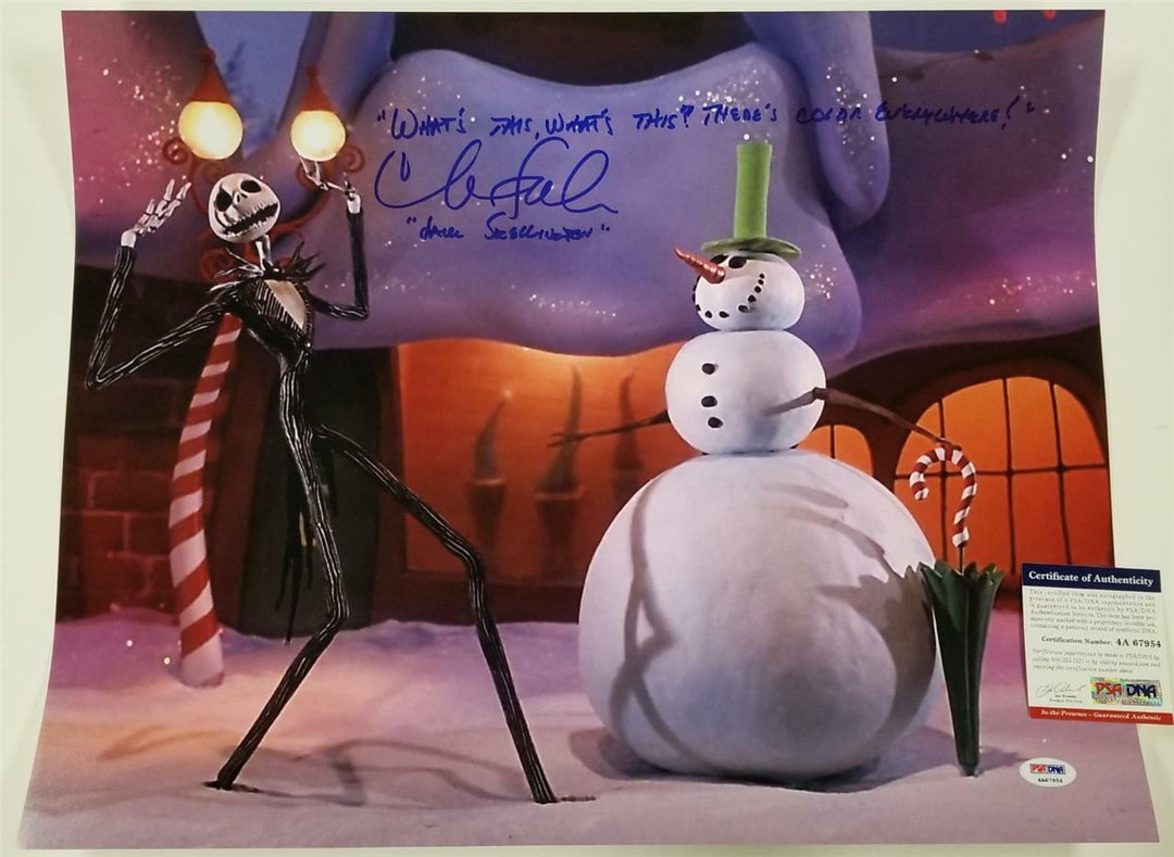 Chris Sarandon signed 16x20 Photo #4 Nightmare Jack Skellington ~ PSA/DNA COA
