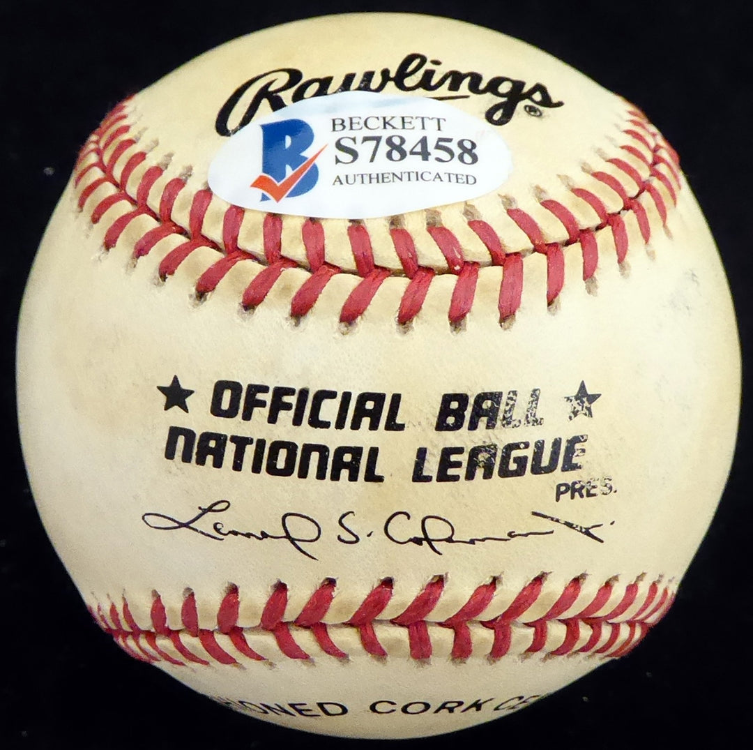 Joe Jay Signed Official NL Baseball Cincinnati Reds Beckett BAS #S78458