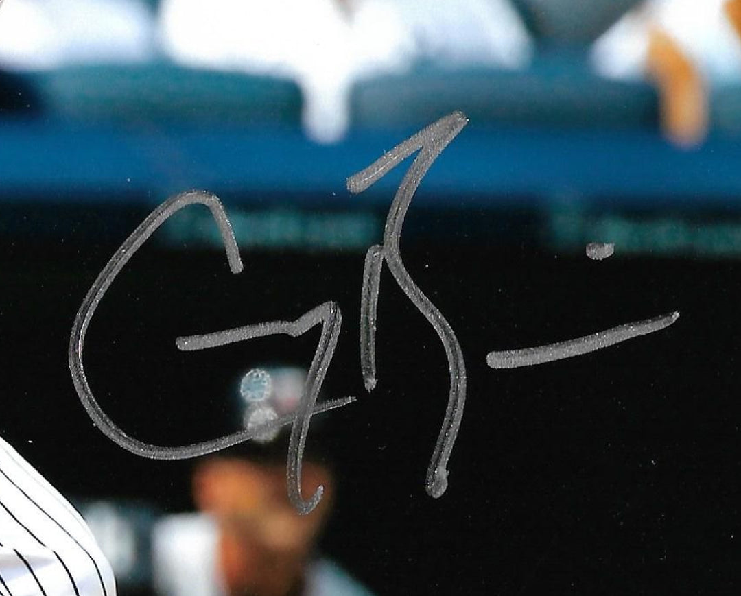 Greg Bird signed 8x10 1st HR photo framed Yankees coin autograph Steiner COA