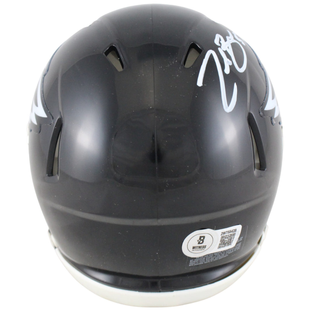Zack Baun Autographed Philadelphia Eagles Alt Mini Helmet Beckett Witness 52881