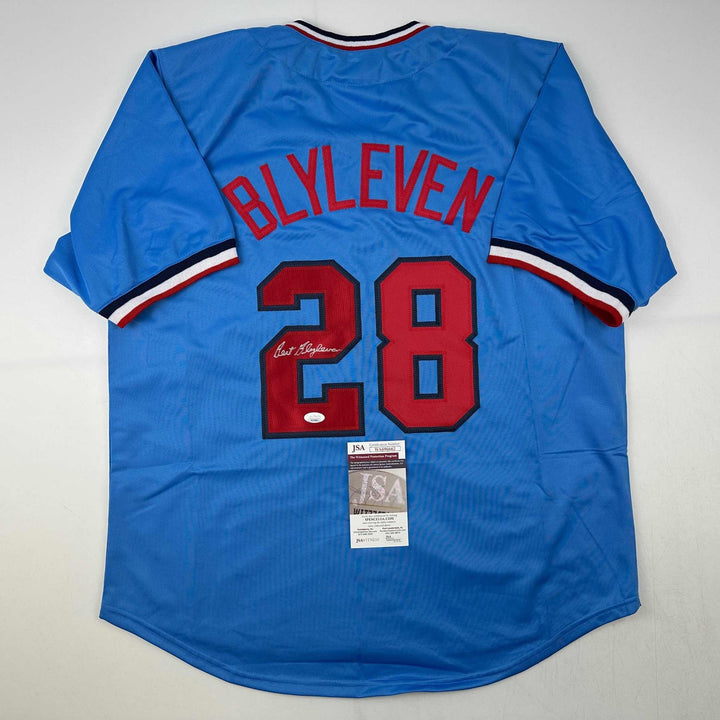 Autographed/Signed Bert Blyleven Minnesota Light Blue Jersey JSA COA