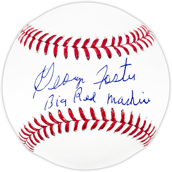 George Foster Signed Official MLB Baseball Reds "Big Red Machine" Beckett Wit