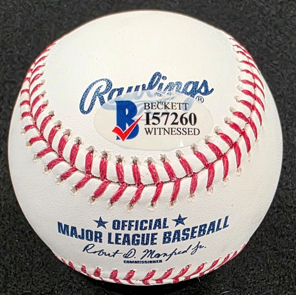 Hulk Hogan signed MLB Baseball autograph WWE autograph ~ Beckett BAS