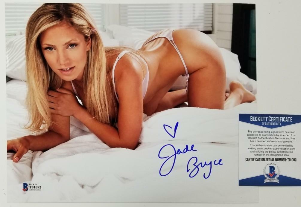 Jade Bryce signed 8x10 Photo #3 Actress Model autograph ~ Beckett BAS COA