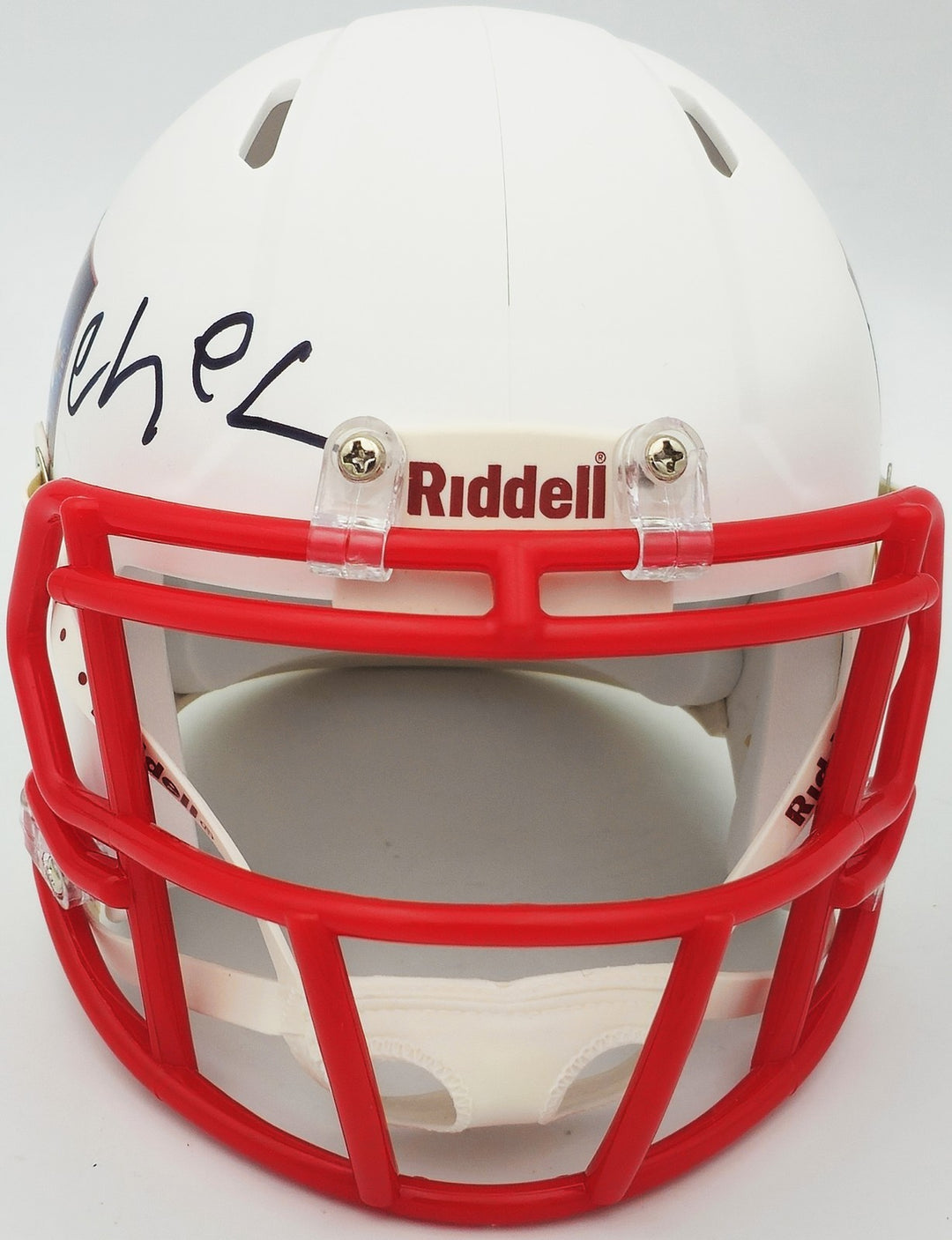 Chevy Chase Auto Signed Christmas Vacation White Speed Mini Helmet Beckett Wit