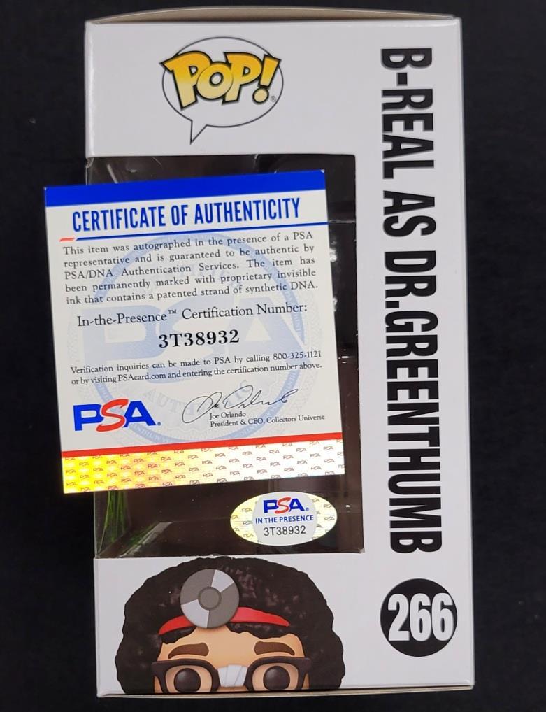 B-Real signed Cypress Hill Greenthumb Funko Pop! figure autograph (B) ~ PSA/DNA