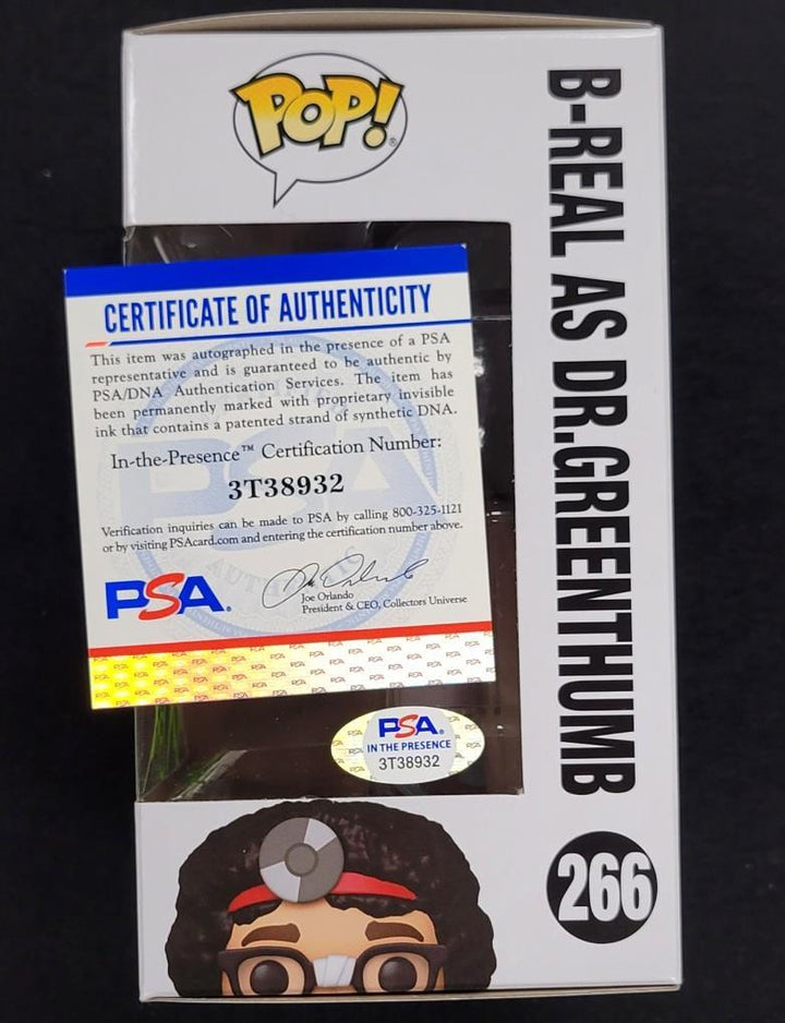 B-Real signed Cypress Hill Greenthumb Funko Pop! figure autograph (B) ~ PSA/DNA