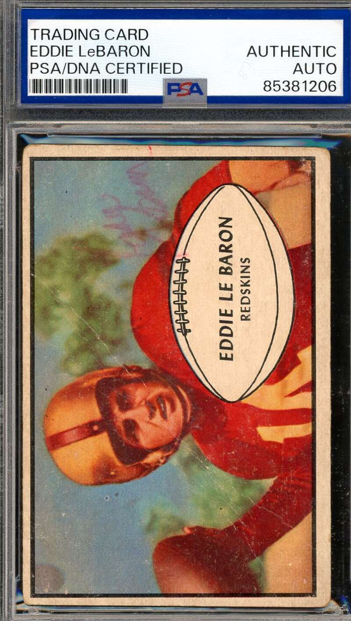 Eddie LeBaron PSA DNA Vintage Signed 1953 Bowman Rookie Autograph