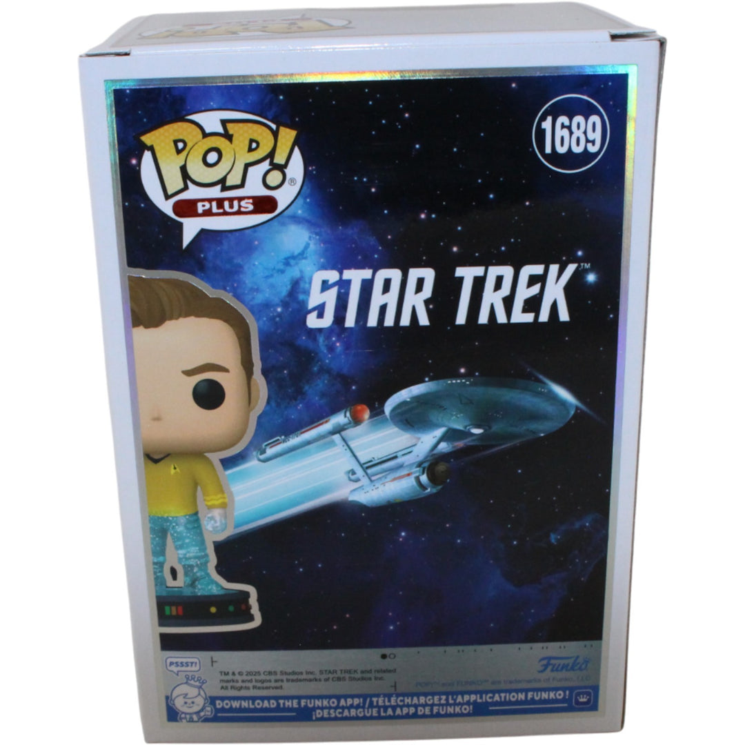 William Shatner Autographed Star Trek Glitter #1689 Funko Pop! Beckett 54590