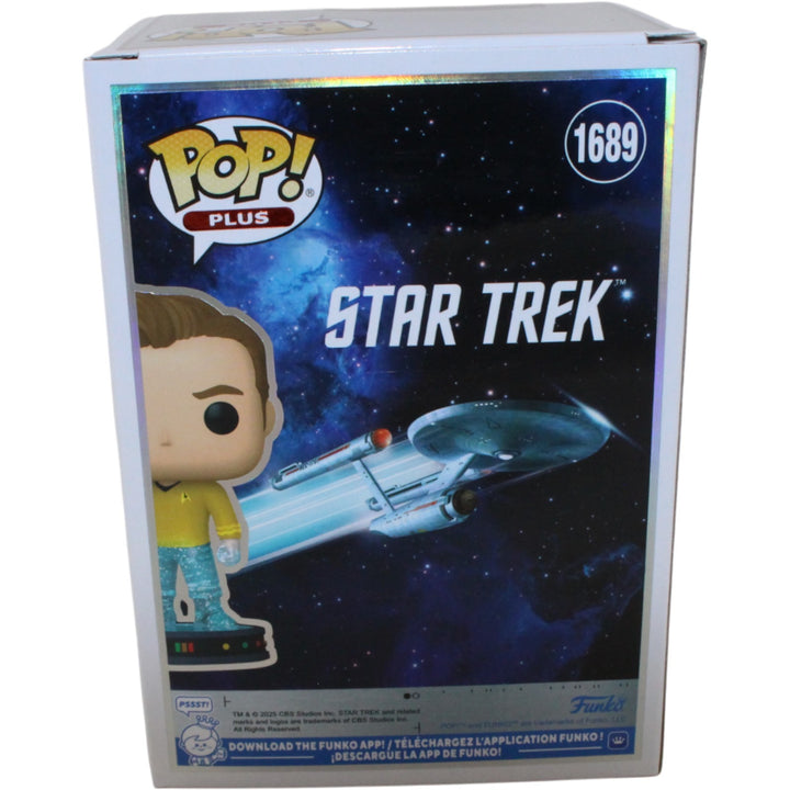 William Shatner Autographed Star Trek Glitter #1689 Funko Pop! Beckett 54590