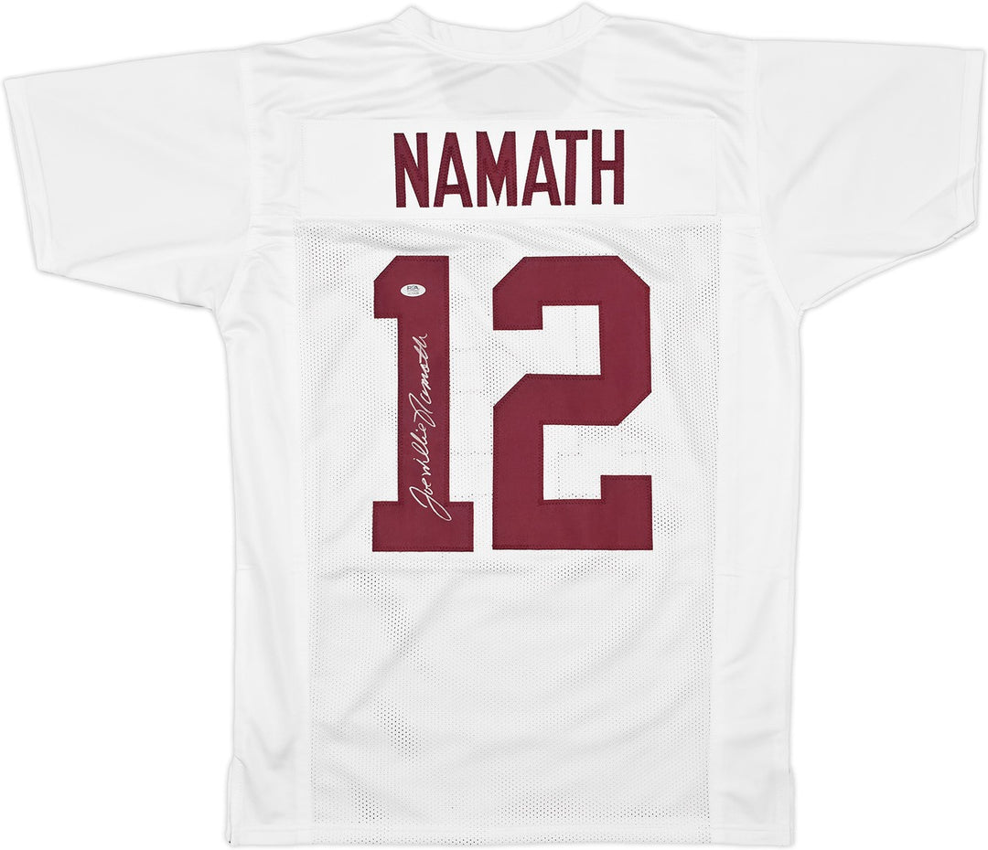Alabama Crimson Tide Joe Namath Autographed Signed White Jersey "Willie" PSA/DNA