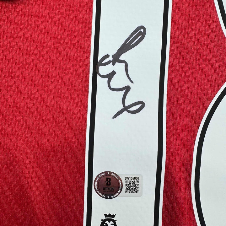 Framed Autographed/Signed Paul Scholes 35x39 Manchester United Jersey BAS COA