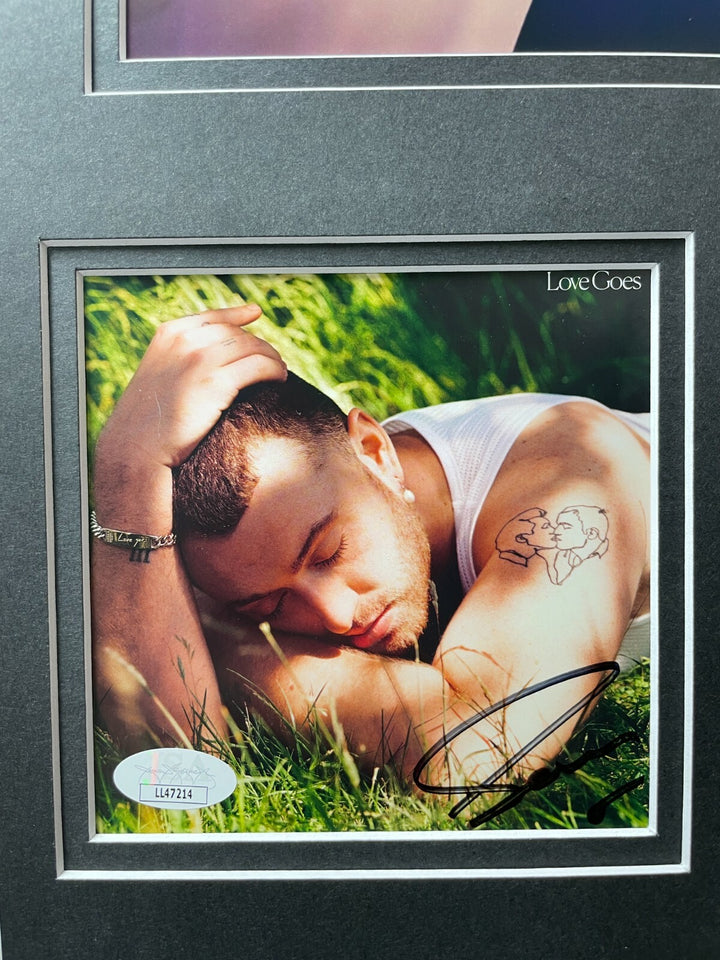 Sam Smith Signed "Love Goes" CD Album Framed Collage JSA COA Autograph Photo